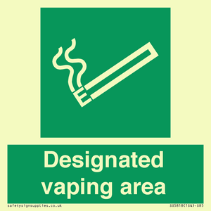 Designated vaping area